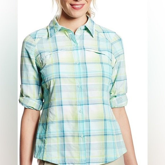 Columbia Women’s Long Sleeve Button Up Omni Shade Shirt - Picture 4 of 12